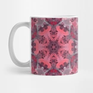 Digital Mandala Red Green and Blue Mug